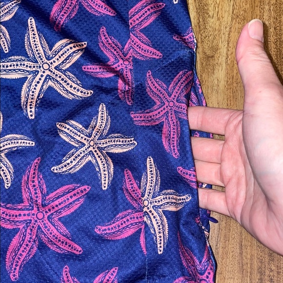 Gottex women’s medium 8 10 dress Starfish Pattern Sleeveless purple golf tennis - Picture 6 of 8